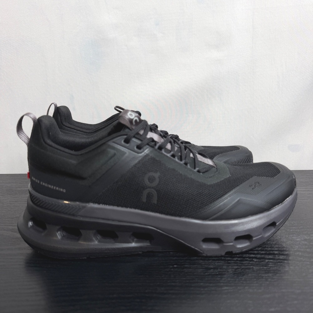 On Cloudnova X Running Shoes Womens 8 Black Eclipse CloudTec Mesh